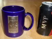 [ RXR ] AMTRAK "THE COAST STARLIGHT" [PEWTER METAL LOGO] Ceramic Coffee Cup/ Mug