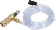 Pressure Washer Chemical Injector 5000PSI Brass Stainless Adjustable Downstream Injector with 9.8ft Tube