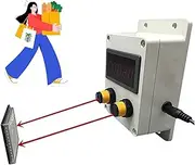 People Counter, Visitor Counter Bidirectional Digital Counter, Count 0-99999 with Infrared Sensor, Sensing Distance 9.6 Feets, for Parks, Supermarkets, Stores