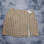 Cotton On Ladies 90s Clueless Style Schoolgirl A-line Mini Skirt [M] Yellow NEW
