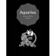 Aquarius Black Bullet Journal: Positive, Zodiac Diary Journal with dots Composition Notebook Inspirational (110 pages, 8.5x11, dots)