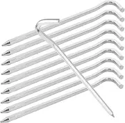 GAROZATION 10pcs Tent Pegs Ground Stakes Anchor Pop up Tent Stakes Metal Camping Spike Sand Spikes Metal Stakes for Tent Non-Rust Ground Stakes Tent Stakes Heavy Duty Ground Nails for Canopy