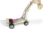 DIY Hydraulic Excavator Model Toy, Educational Wooden STEM Toy for Kids Students, Easy Assembly with Unique Hydraulic System for Hands On Learning and Fun