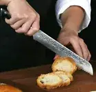 Bread Knife 67 Layers Damascus Steel G10 Handle Serrated Cake Slicing Cheese Cut