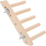 POPETPOP Cat Stairs 5 Steps Wooden Wall-Mounted Cat Ladder Pet-Friendly Wall Mount Shelf