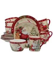 Certified International Holiday Wishes 16pc Dinnerware Set