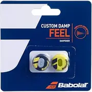 Babolat Custom Tennis Racquet String Damp 2 Pack, Black/Yellow