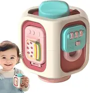 Baby Busy Cube - Travel Sensory Toys - Fidget Learning Development Fine Motor Skills Sensory Busy Cube for Children Boys Girls Baby Entertainment