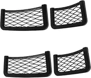 4pcs Car Seat Organizer Net Storage Pockets for Phones Handbags and Essentials Durable Mesh Design for Cars Suvs and Home Use Versatile