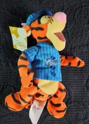 New - Disney Winnie The Pooh Baseball Tigger 9” Mini Beanbag Plush Disney Store