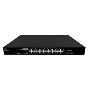 昌運監視器 CS-1224G-24P 2埠+ 24埠 Gigabit PoE+網路交換器