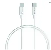 Verbatim Charge & Sync USB-C to USB-C Cable 1m - White (LS)