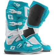 SG-12 Turquoise White Motocross Boots