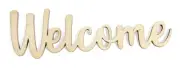 CousinDIY Unfinished Wood Script Phrase-Welcome A50026L7-1369