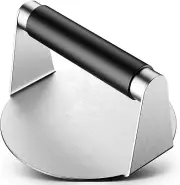 Smash Burger Press, Hamburger Smasher Tool for Griddle, Stainless Steel Ham Patt