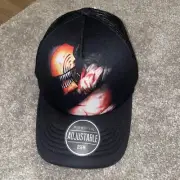NWT Chainsaw Man Mesh Trucker Hat Cap Snapback Bioworld Black