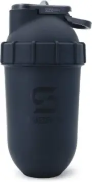 Protein Shaker Bottle, 24oz Capsule Shape Mixing Easy Clean Up No Blending Ball