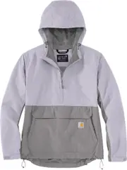 Carhartt Packable , textile jacket women , color: Light Purple/Grey , size: L