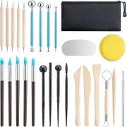 Pottery Tools Clay Sculpting Tools, 27 PCS Pottery Clay Sculpting Tool,Clay T...