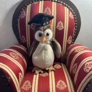 Retired TY Beanie Baby WISE The 1998 Owl Plush Stuffed Animal Toy Rare Beanie