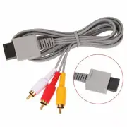 OBEKA WII & WIIU COMPATIBLE 3 RCA GOLD PLATED 6' CABLE CONNECTORS