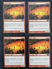 4x Wall of Fire NM | M10 Magic 2010 | MTG Magic Cards