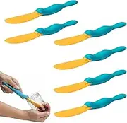 6 Pcs Adorable Platypus Jam Spoon, Silicone Toast Spread Stick, Cheese & Butter Sauce Scraper, Kitchen Baking Tools, Mixing Scraper, Seasoning Brush Knife, Crepe Spreader, BPA-Free, 100% Food Safe (6)