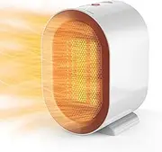 Ceramic Fan Heater 1200W | 2-Second Heat & Auto Safety Shutoff | Portable Space Heater for Bedroom, Office, Bathroom | Compact Electric Heater with Quiet Operation