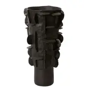 E Style Adora Tall Vessel Porcelain Flower Vase Indoor Home Decor 50cm Black