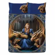 Fierce Loyalty Dragon Double Bedding Set Two-sided Duvet Cover Anne Stokes