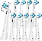 10pcs iO Replacement Heads Compatible with Oral B iO 2/3/4/5/6/7/8/9/10 Series Electric Toothbrush,IO Toothbrush Heads Compatible with Oral B iO,Medium-Hard bristles Care for Your Teeth,White