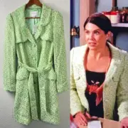 NWT Vintage Y2k Banana Republic Womens Tweed Coat As Seen On Lorelai Gilmore M
