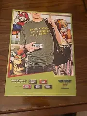 2005 Nintendo Game Boy Micro DONKEY KONG SUPER MARIO Promo Print Ad WALMART 8x11