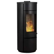 Elora Barrel Wood Heater, Black