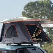 Car Roof Tent, 2-3 Person Rooftop Tent, Outdoor Camping Tent, Quick Opening Mobile Bedroom with Telescopic Ladder Waterproof Rainproof Pop up Tent for All Season
