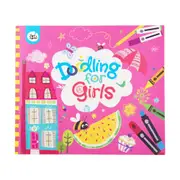 Jarmelo Doodling Book For Girls Kids Fun Drawing/Colouring Craft Activity 3+