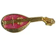 Brooch-Coloured Enamel-Mandoline
