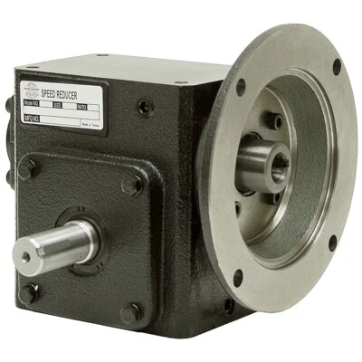 60:1 Right Angle Cast Iron Worm Gear Reducer 0.23 HP 56C Left Output Worldwide