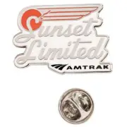 Amtrak Collector Edition Sunset Limited Enamel Nickel Lapel Hat Pin Train