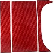 ZYBUFON Compatible for Jaguar F-Type F Type 2013-2022 Car Central Control Storage Box Panel Stickers Real Carbon Fiber Interior(Red Carbon Fiber)