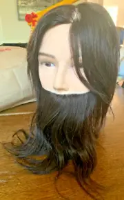 Burmax Mannequin Heads Male with Beard & Mustache