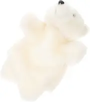 Plush Polar Bear Hand Puppet Adorable Cartoon for Storytelling Role Play Imagination Activities Great for Parents Enhances Motor Skills and Communication