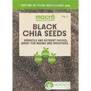 Macro Black Chia Seeds 1kg