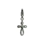Stainless Steel Infinity Cross Charm for Pendant Funeral Cremation Jewelry