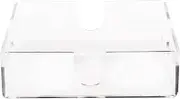 POCHY Acrylic Cocktail Napkin Holder, Paper Napkin Holder, Dinner Napkin Holder, Bathroom Napkin Tray and Tissue Dispenser for Dining Table, Kitchen, Hotel - Transparent, Modern
