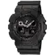 CASIO G-SHOCK 霧黑抗磁時尚雙顯腕錶/GA-100-1A1