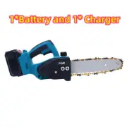 10" Chainsaw Cordless Battery Rechargeable Wood Cutter Saw Chain Saws Electric