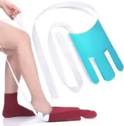 Sock Aid - Device for Seniors, Disabled, Pregnant - Helper Blue