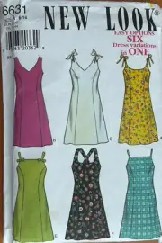 New Look Sewing Pattern 6361 Dress in Six Variations Sizes: 6-16 Uncut