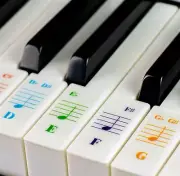 Piano Keyboard Stickers for 88/76/61/54/49/37 Key Large Letter Piano Stickers...
